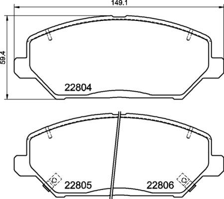 Brembo P 30 110 - Тормозные колодки, дисковые, комплект unicars.by