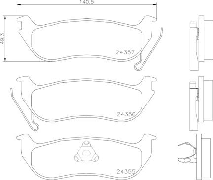 Brembo P 37 009 - Тормозные колодки, дисковые, комплект unicars.by