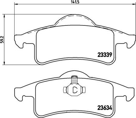 Brembo P 37 006 - Тормозные колодки, дисковые, комплект unicars.by