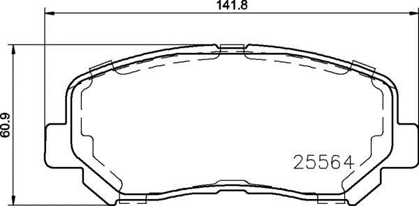 Brembo P 37 019 - Тормозные колодки, дисковые, комплект unicars.by