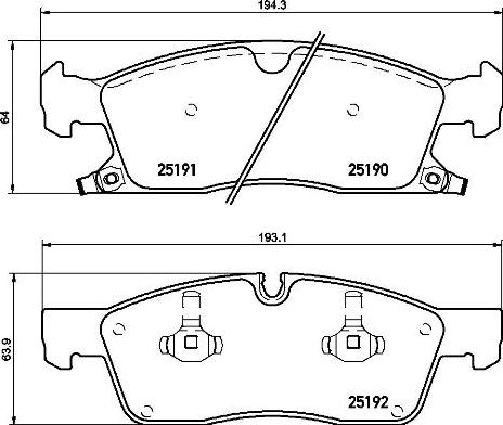 Brembo P 37 015 - Тормозные колодки, дисковые, комплект unicars.by