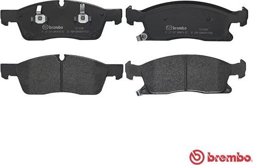 Brembo P 37 017 - Тормозные колодки, дисковые, комплект unicars.by