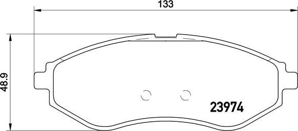 Brembo P 24 048 - Тормозные колодки, дисковые, комплект unicars.by