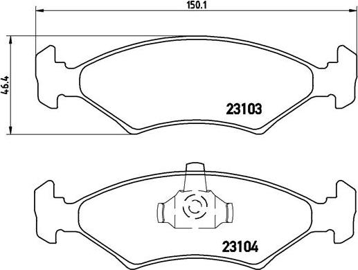 Brembo P 24 043 - Тормозные колодки, дисковые, комплект unicars.by