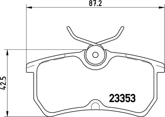 Brembo P 24 047 - Тормозные колодки, дисковые, комплект unicars.by