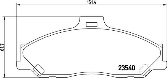 Brembo P 24 051 - Тормозные колодки, дисковые, комплект unicars.by