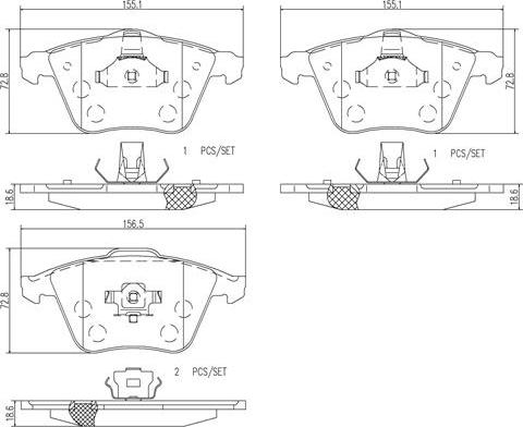 Brembo P24057N - Тормозные колодки, дисковые, комплект unicars.by