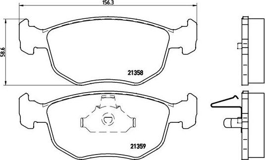 Brembo P 24 069 - Тормозные колодки, дисковые, комплект unicars.by