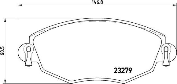 Brembo P 24 060 - Тормозные колодки, дисковые, комплект unicars.by