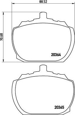 Brembo P 24 004 - Тормозные колодки, дисковые, комплект unicars.by