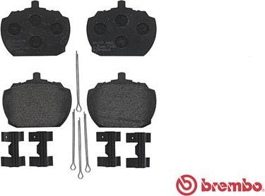 Brembo P 24 004 - Тормозные колодки, дисковые, комплект unicars.by