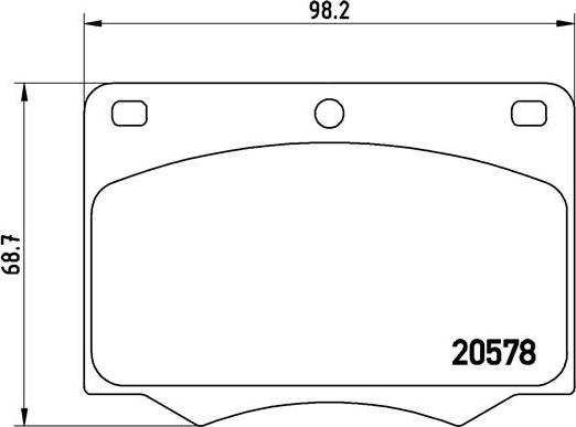 Brembo P 24 005 - Тормозные колодки, дисковые, комплект unicars.by