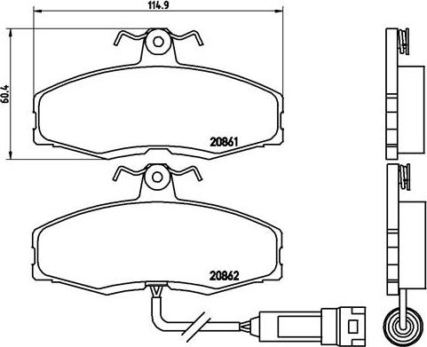 Brembo P 24 014 - Тормозные колодки, дисковые, комплект unicars.by