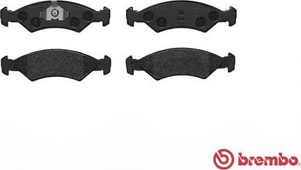 Brembo P 24 016 - Тормозные колодки, дисковые, комплект unicars.by