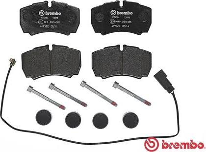 Brembo P 24 084 - Тормозные колодки, дисковые, комплект unicars.by