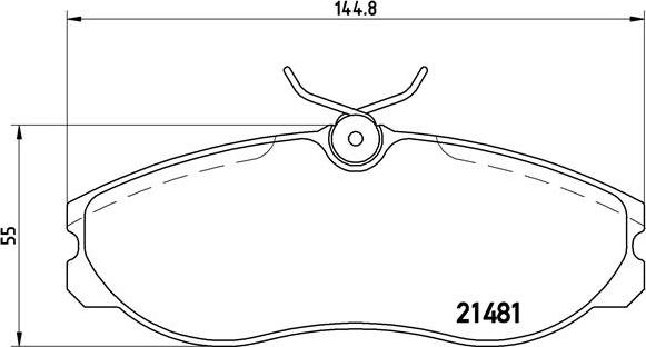 Brembo P 24 039 - Тормозные колодки, дисковые, комплект unicars.by