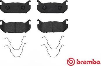 Brembo P 24 036 - Тормозные колодки, дисковые, комплект unicars.by