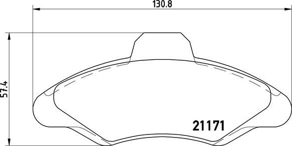 Brembo P 24 029 - Тормозные колодки, дисковые, комплект unicars.by