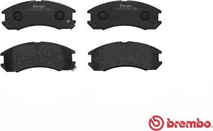 Brembo P 24 024 - Тормозные колодки, дисковые, комплект unicars.by