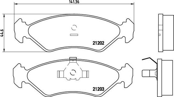 Brembo P 24 028 - Тормозные колодки, дисковые, комплект unicars.by