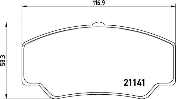 Brembo P 24 023 - Тормозные колодки, дисковые, комплект unicars.by