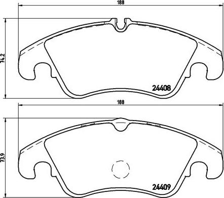 HELLA 8DB355015941 - Тормозные колодки, дисковые, комплект unicars.by