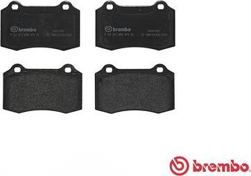 Brembo P 24 073 - Тормозные колодки, дисковые, комплект unicars.by