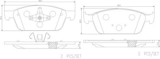 Brembo P24199N - Тормозные колодки, дисковые, комплект unicars.by