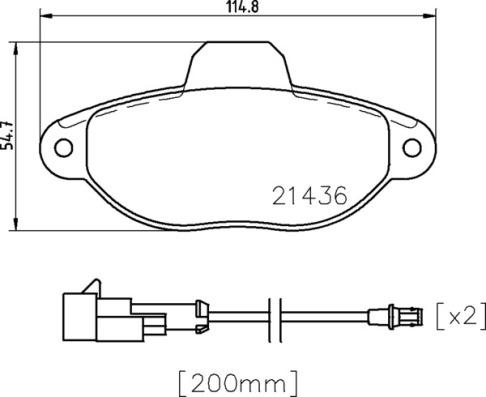 Brembo P 24 147X - Тормозные колодки, дисковые, комплект unicars.by