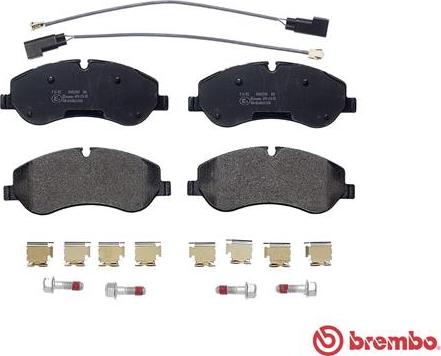 Brembo P 24 152 - Тормозные колодки, дисковые, комплект unicars.by