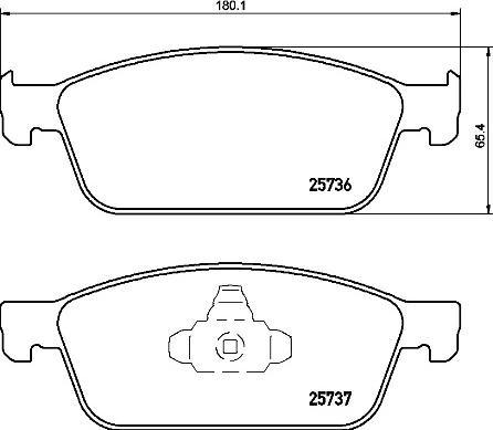 Brembo P 24 157 - Тормозные колодки, дисковые, комплект unicars.by