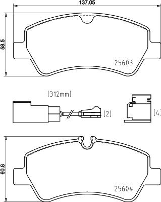 Brembo P 24 187 - Тормозные колодки, дисковые, комплект unicars.by