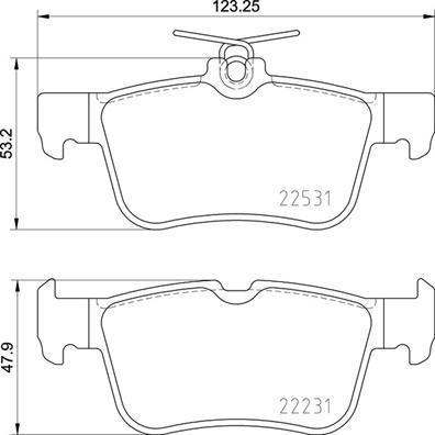 Brembo P 24 175 - Тормозные колодки, дисковые, комплект unicars.by