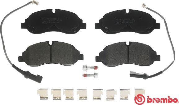 Brembo P 24 171 - Тормозные колодки, дисковые, комплект unicars.by