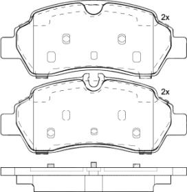 Brembo P 24 209 - Тормозные колодки, дисковые, комплект unicars.by