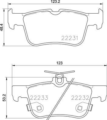 Brembo P 24 201 - Тормозные колодки, дисковые, комплект unicars.by