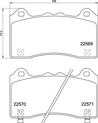 Brembo P 24 202 - Тормозные колодки, дисковые, комплект unicars.by