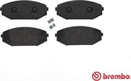 Brembo P 28 049 - Тормозные колодки, дисковые, комплект unicars.by