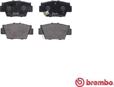 Brembo P 28 040 - Тормозные колодки, дисковые, комплект unicars.by