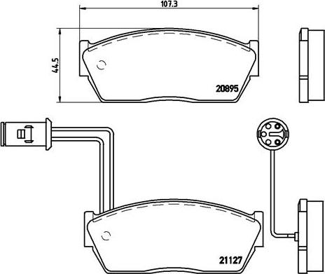 Brembo P 28 009 - Тормозные колодки, дисковые, комплект unicars.by