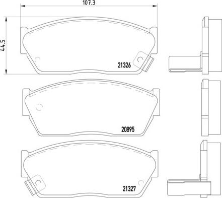 Brembo P 28 004 - Тормозные колодки, дисковые, комплект unicars.by