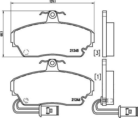 Brembo P 28 014 - Тормозные колодки, дисковые, комплект unicars.by