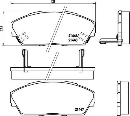 Brembo P 28 013 - Тормозные колодки, дисковые, комплект unicars.by