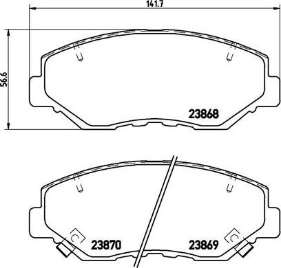 Brembo P 28 035X - Тормозные колодки, дисковые, комплект unicars.by