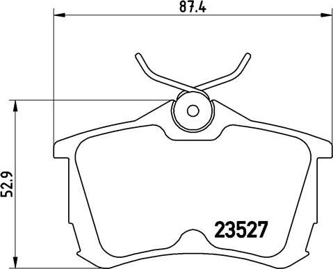 Brembo P 28 030 - Тормозные колодки, дисковые, комплект unicars.by