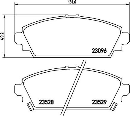 Brembo P28031N - Тормозные колодки, дисковые, комплект unicars.by