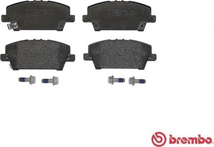 Brembo P 28 037 - Тормозные колодки, дисковые, комплект unicars.by