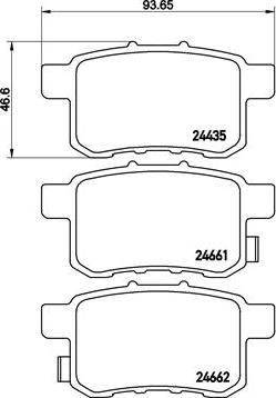 Brembo P 28 072 - Тормозные колодки, дисковые, комплект unicars.by