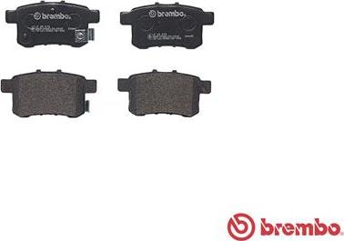 Brembo P 28 072 - Тормозные колодки, дисковые, комплект unicars.by