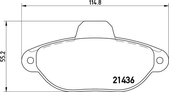 Brembo P 23 096 - Тормозные колодки, дисковые, комплект unicars.by